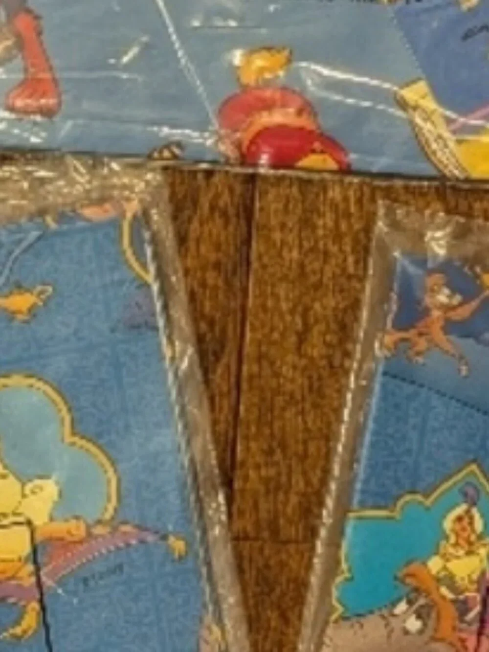 Vintage 80's Gift Wrap Aladdin & Beauty & The Beast Disney Wrap & gift tags